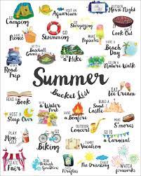 summer bucket list