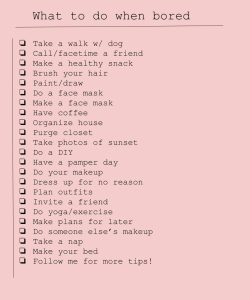 50 things to do what to do when bored